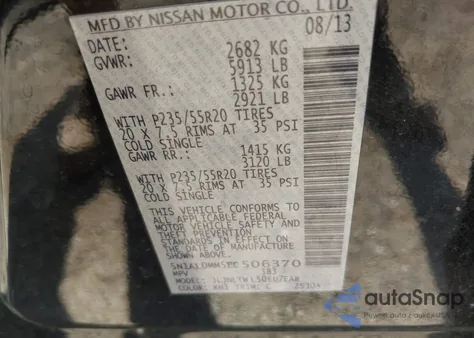 2014 Infiniti Qx60 from USA, damaged, VIN 5N1AL0MM5EC506370